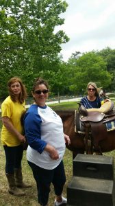 Charmaine Seymour helping with the pony rides at Kid's Fest 2017.